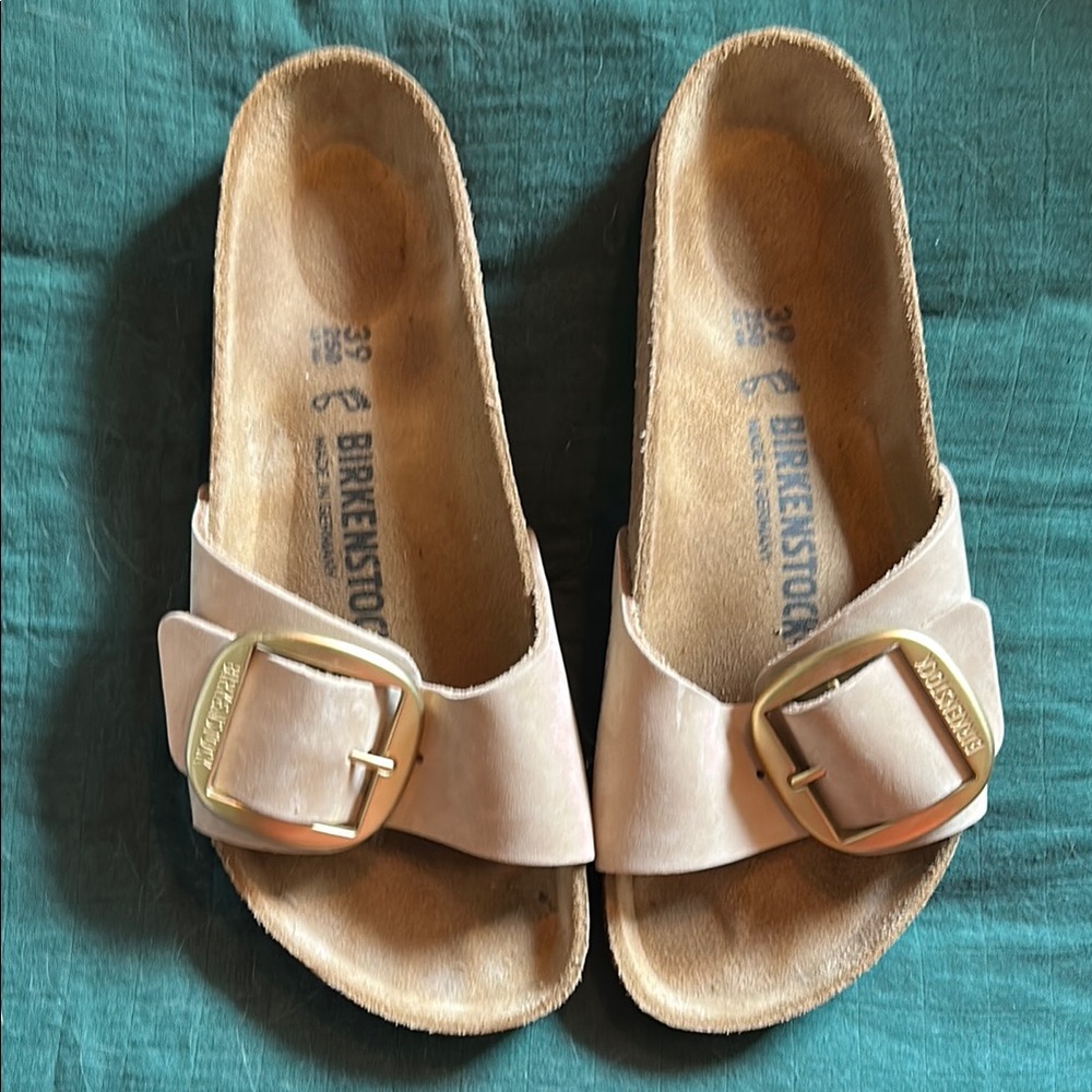 Birkenstock Madrid Big Buckle Nubuck Leather 39 Regular